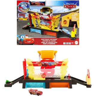 Mattel Disney Pixar Cars Color Changers Lightning McQueen Autowaschanlage" mit Farbwechsel des Fahrzeugs, bunt
