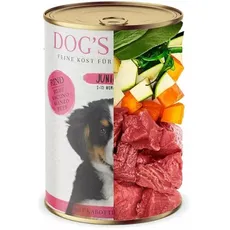 DOG ́S LOVE JUNIOR RIND Nassfutter 6x 400g Dosen