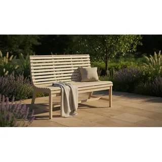 Ambia Garden Gartenbank , Teakfarben , Holz , Akazie , Hartholz , 125x87x66 cm , Holzmöbel, Sitzgelegenheiten Holz, Holzbänke, Gartenbänke Holz