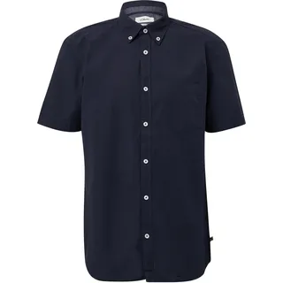 s.Oliver regular fit Kurzarmhemd mit Struktur-Streifen und Button-Down-Kragen