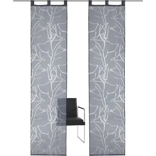 my home Schiebegardine »Anna« Schlaufen 1 Stk. tlg. Inkl. Beschwerungsstange, grau