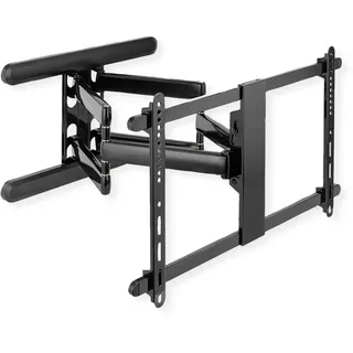 Roline Premium TV-Wandhalterung, hoch-flexibel, max. 70 kg, Schwarz