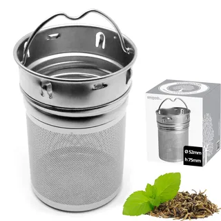 amapodo Teesieb für losen Tee - 304 Edelstahl Teefilter für Teeflaschen, Trinkflaschen, Thermobecher, Thermoskannen, Glasflaschen, Isolierkannen, Sieb Teeeinsatz, Spülmaschinenfest, Plastikfrei