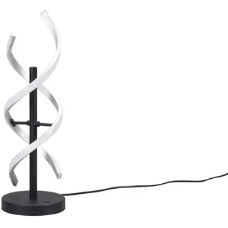 Led-Tischleuchte , Schwarz, Alufarben , Metall , 48.5 cm , Lampen & Leuchten, Innenbeleuchtung, Tischlampen