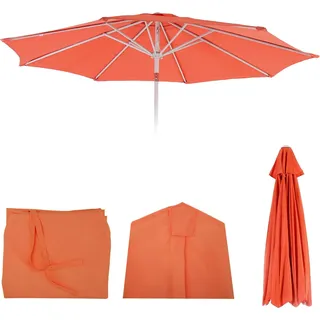 Ersatz-Bezug für Sonnenschirm N18, Sonnenschirmbezug Ersatzbezug, Ø 2,7m Stoff/Textil 5kg terracotta - Orange
