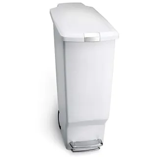 simplehuman Slim Treteimer 40 l Weiß
