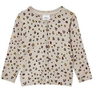 s.Oliver Strickcardigan aus Viskosemix mit All-Over-Print