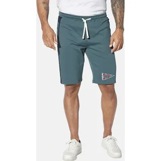 Jogginghose JAN VANDERSTORM "Doppelpack Jogginghose HARAL", Herren, Gr. XL, N-Gr, rot (dunkelrot petrol), Obermaterial: 100% Baumwolle CO., Hosen Jogginghose