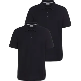 Poloshirt EASTWIND, Herren, Gr. 4XL (68/70), schwarz, Piqué, Obermaterial: 100% Baumwolle, unifarben, Basic, bequem, Shirts Poloshirt, Kurzarm, für vielseitige Outfits, aus 100% Baumwolle, Topseller