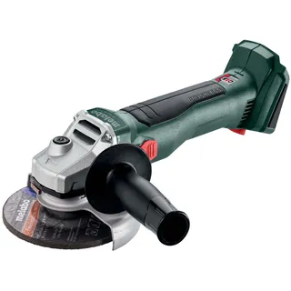 Metabo W 18 L BL 9-125 ohne Akku + Seitengriff, Spannmutter, Schutzhaube, Stirnlochschlüssel