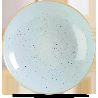 Churchill Super Vitrified Stonecast Duck Egg Teller Tief Coup 31cm, 6 Stück, Entenei Blau, Rund