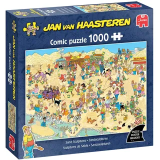 JUMBO Spiele Jan van Haasteren - Sandskulpturen - 1000 Teile Puzzle - Puzzle für Erwachsene