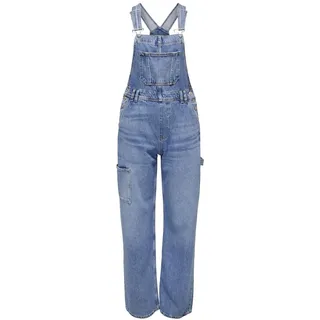 ONLY Damen Onlbjork Sl DNM Wide Worker Cro Overall, Medium Blue Denim, S / 32L