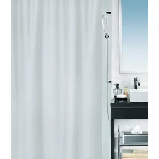 Spirella Duschvorhang - Anti-Bakteriell, waschbar, wasserdicht - Polyester, „Primo “ 240x180cm Grau