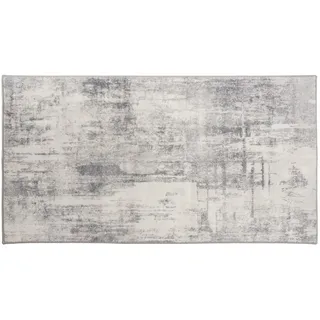 tectake Teppich Vintage Design Nadira,rutschfeste Unterseite,beige/grau , Beige, Grau , Textil , Quadratisch , 60x110 cm , Teppiche und Böden, Teppiche, Fleckerlteppiche