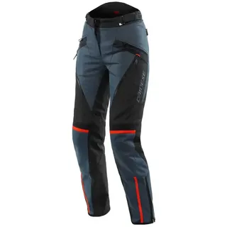Dainese Tempest 3 D Dry Lady Pants, Motorrad Tourenhose Für Damen, Wasserdicht, Herausnehmbares Thermofutter, Knieschutz, Ebenholz/Schwarz/Lavarot, 42