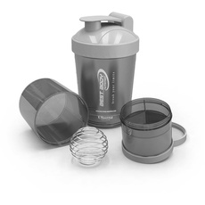 Bild Nutrition Eiweiß Shaker - US Bottle - Schwarz/Silber - Protein Shaker - BPA frei - 600 ml