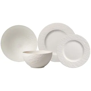 Villeroy & Boch Manufacture Rock Kombiservice 4-tlg. weiß