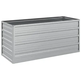 vidaXL Garten-Hochbeet 100 x 40 x 45 cm Silber