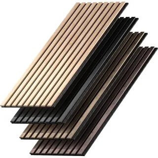 Vicco Wandpaneele Akustik Eiche Braun 4 St. 120 x 40 x 1,8 cm