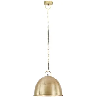 vidaXL Hängelampe Vintage Industriestil 25 W Messing Rund 31 cm E27 - Gold