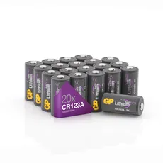 GP Extra CR123A 3V Lithium Batterien | 20 Stück Batterie CR123 3 Volt für Smart Home, Alarmanlagen, Foto-Zubehör und vieles mehr