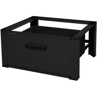 ML-Design Waschmaschinen Untergestell mit Schublade 63 x 54 cm Schwarz