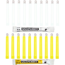 Cyalume Technologies Cyalume SnapLight 15cm ultra helle Knicklichter 20-er Pack mit Haken am Ende (10-er 8h in weiß, 10-er 12h in gelb), Weiß x10 +Gelb x10, SA8-208099AM