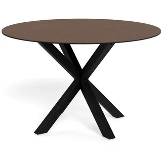 Actona Glas Esstisch Heaven 119 x 75,5 cm braun/schwarz