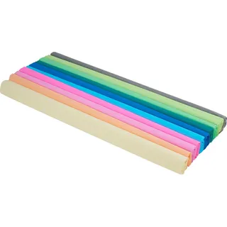 Folia Krepppapier Rollen mehrfarbig 10 Rollen á 50 x 200 cm