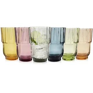 Sänger Trinkgläser SET Casablanca (hoch) - 6 teilig , Multicolor , Glas , kratzfest , Gläser, Gläsersets