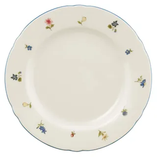 Frühstücksteller rund 20 cm - Seltmann Weiden Marieluise elfenbein Streublume 30308 - Beige
