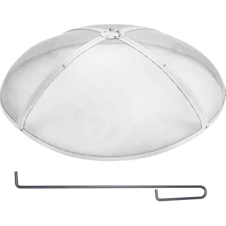 VEVOR Funkenfang für Feuerschalen Ø 1016 mm Feuerstellengitter Funkenschutz Edelstahl Funkenhaube 2-mm-Maschenlöcher Feuerschale Funkenschutzhaube Ideal für Feuerstellen Feuerschalen und Kaminen