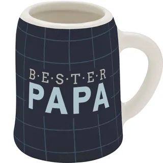 GRUSS & CO Schnapskrug mit Motiv "Papa" | New Bone China, 5 cl, Mini-Krug mit Spruch | Lustiges Geschenk, Party, Männergeschenk | 73840