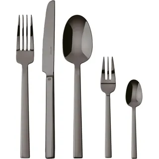 Sambonet tra Besteck 30tlg. Mirror PVD 2Black - Schwarz