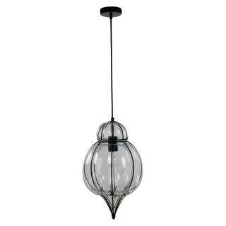 WOFI ACTION Midi-Pendelleuchte E27 40W Chrom 638401109000 - Schwarz