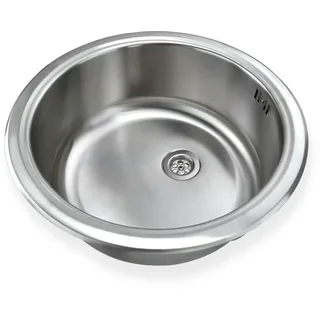 stabilo-sanitär Edelstahl Einbauspüle "Ronda 1" Küchenspüle Rundbecken Rundspüle Spüle rund