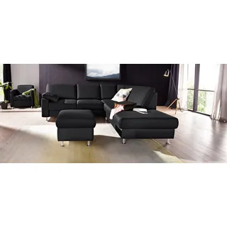 sit&more Hocker Belfort mit Stauraumfach 58 x 45 x 58 cm Schwarz