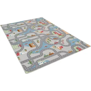 Snapstyle Fun Town Kinderteppich 200 x 300 cm Grau