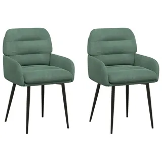 vidaXL Esszimmerstühle 2 stk. Samt Meergrün 59 x 59,5 x 90 cm - Grün
