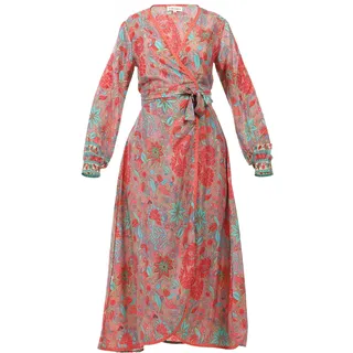 Wickelkleid SURI FREY "Wickelkleid SFY Freyday", Damen, Gr. XS, pink (rose 650), Kleider Wickelkleid