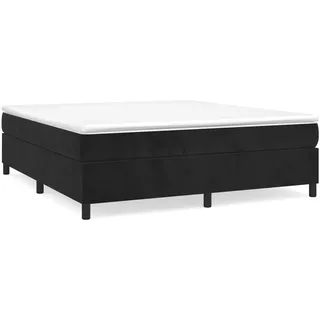 vidaXL Bettgestell ohne Matratze Schwarz 180x200 cm Samt