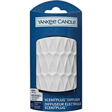 Yankee Candle ScentPlug Diffusor, Weißes organisches Muster, 1 Count