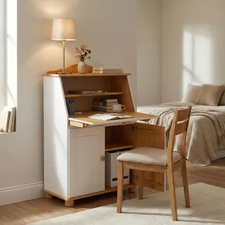 Idimex Sekretär David , Holz , Kiefer , Vintage , 82x117x38 cm , FSC Mix , Büromöbel, Schreibtische, Sekretäre