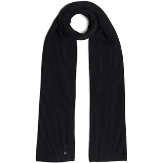 Tommy Hilfiger ESSENTIAL FLAG SCARF Mittelschwerer Schal Damen, Schwarz (Black), OS