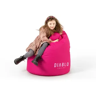 Diablo Kindersitzsack mit Füllung Sitzsack Gaming Sessel Beanbag Farbe: Rosa - Rosa