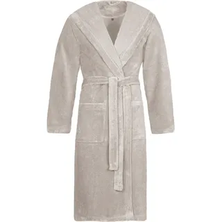 Vossen Bademantel , Grau , Textil , Uni , unisex , Oeko-Tex® Standard 100 , Taschen, besonders flauschig, angenehm warm, hochwertige Qualität, modische Optik , Heimtextilien, Badtextilien, Bademäntel, Bademäntel Herren