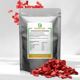 buXtrade Gefriergetrocknete Erdbeerstücke Früchte 250 g