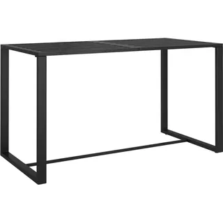 vidaXL 5-tlg. Garten-Sofagarnitur mit Kissen Aluminium Anthrazit - Grau