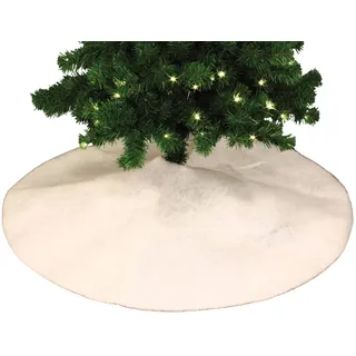 Well Home - Weihnachtsbaumrock mit Schnee-Effekt, weiß, Ø 100 cm
